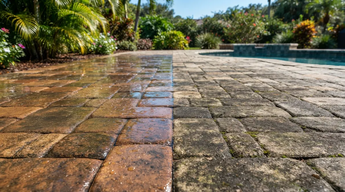 Paver Cleaning vs. Sealing Near Me: What Wins?