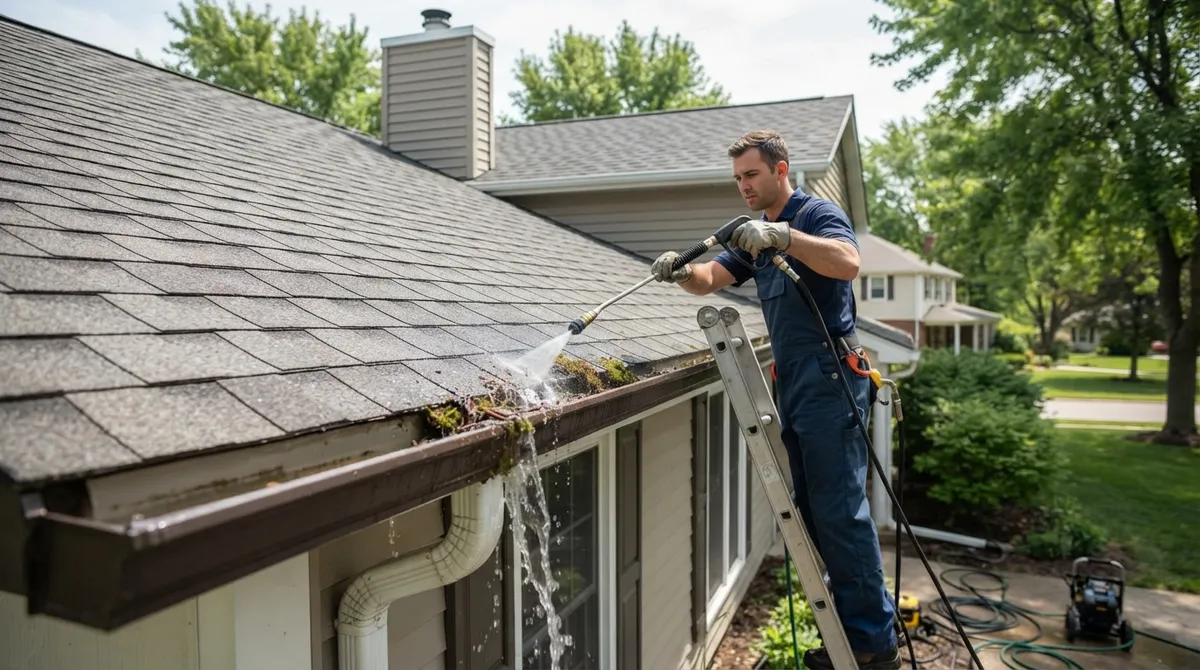 gutter roof cleaning near me