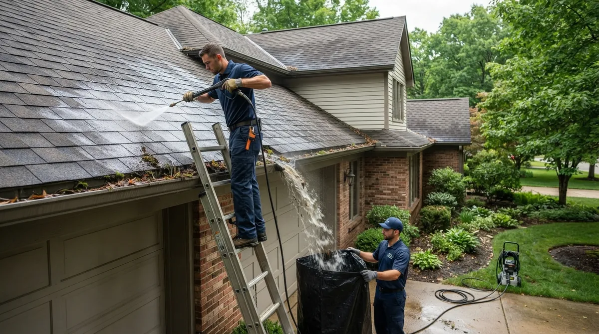 gutter roof cleaning near me