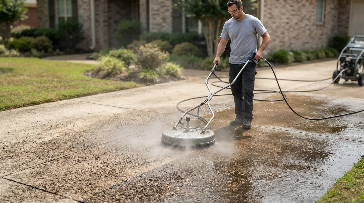 concrete power washing near me