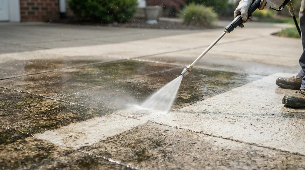 psi needed to clean concrete