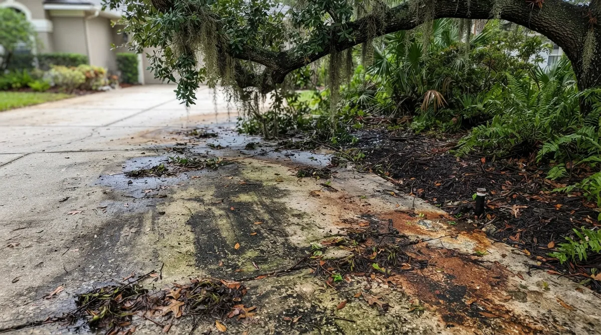 cleaning concrete without a pressure washer
