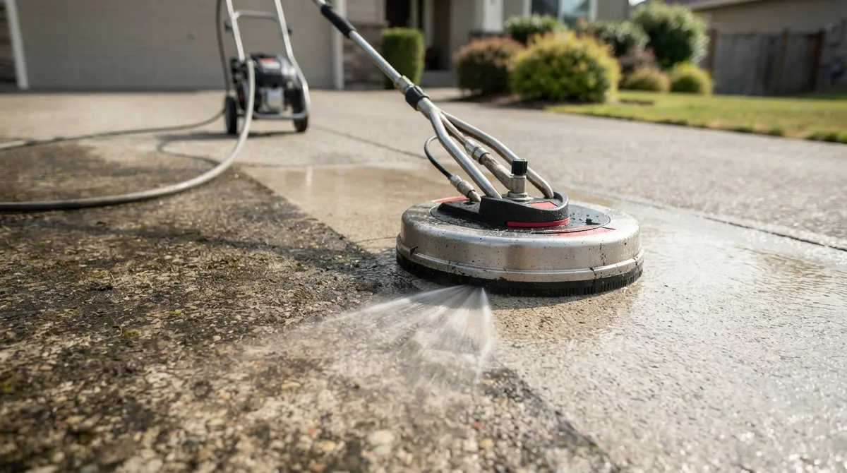 pressure washing tips concrete