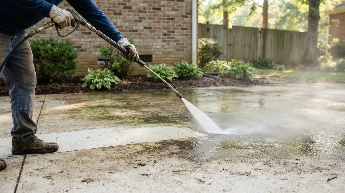 How to Pressure Wash Concrete Without Costly Mistakes