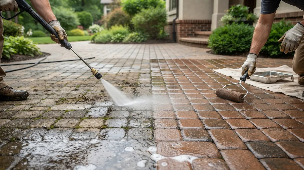 clean and seal pavers near me